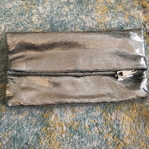 Steven by Steve Madden Silver Clutch